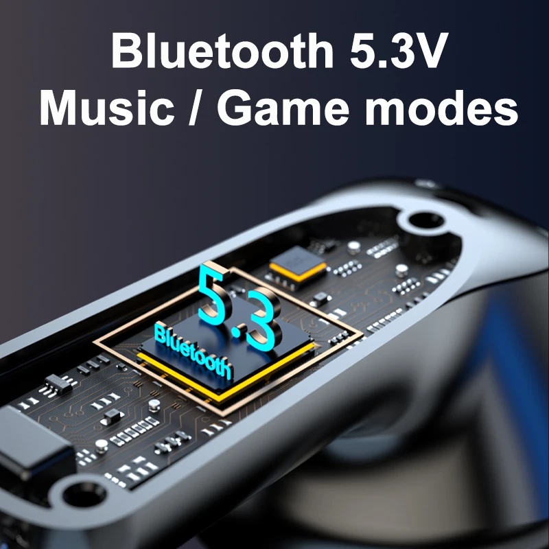 Hot Sale Fashion Wireless Stereo TWS Gaming Smart Earbuds Low Latency Wireless Headphones BT 5.3 Mobile Phone Gaming Earphones