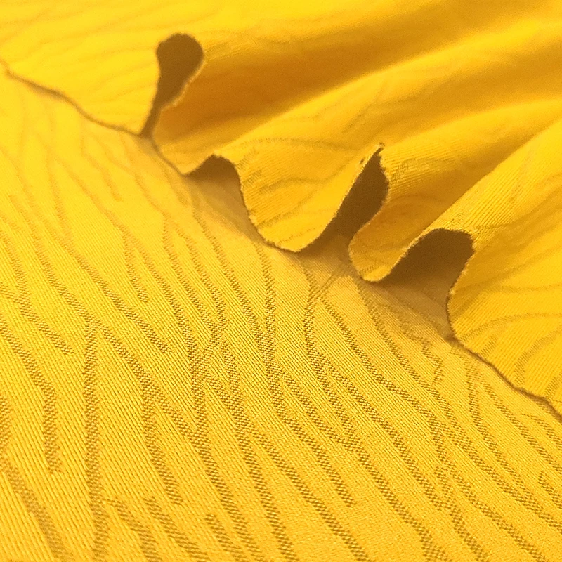 Nylon Spandex Knitted Yarn Dyed Jacquard Tracksuit Fabric for Sportswear Activewear T-shirt Uniform