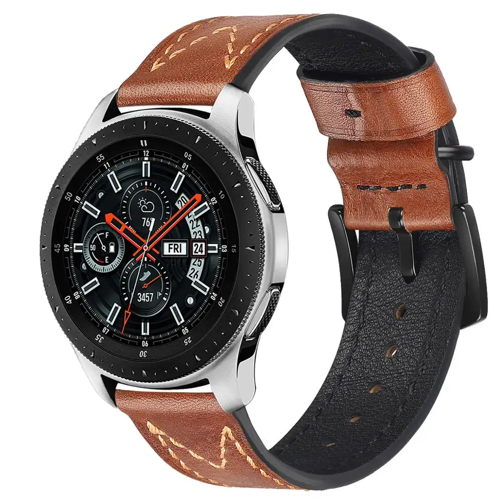 Watch Strap Fashion 22mm Wristband Watch Bands Opp Bag Ultra Luxury Factory Price Genuine Leather for Galaxy Optional 7-15 Days