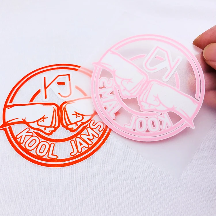 Custom Screen Printed Logo Clothing Heat Press Tag Label Personalized Private Heat Transfer Designs for Tshirts