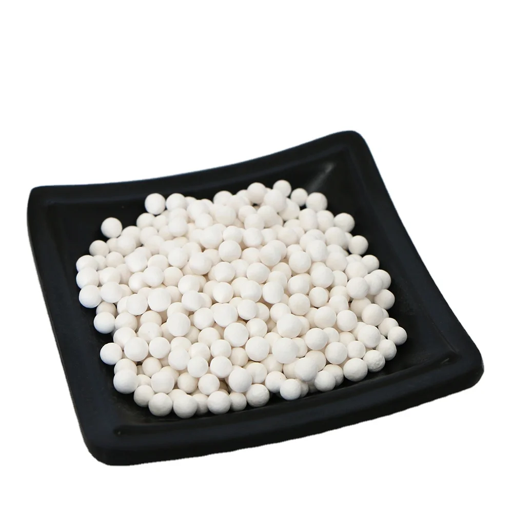 Active alumina for hydrogen peroxide processing