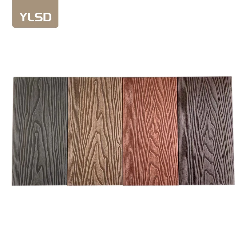 outdoor deck floor covering wpc decking 3d outdoor wooden flooring wpc composite decking plank crack-resistant  wpc floor