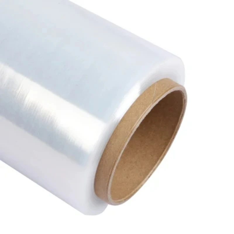Machine and Handle Winding Roll Transparent Cling Stretch Film for Pallet and Carton Box Package