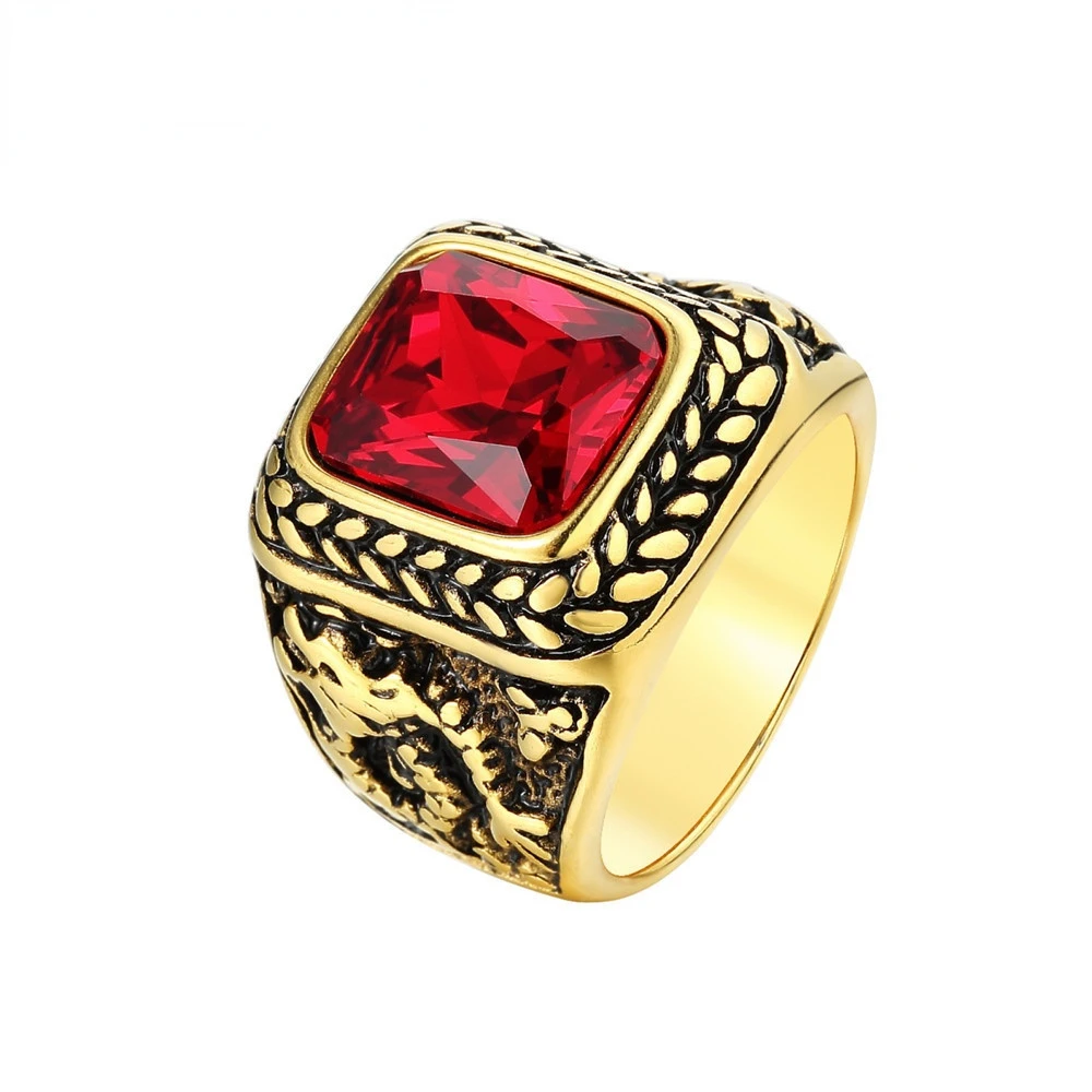 Punk Rock Smooth 316L Stainless Steel Signet Ring For Men 2022 Hip Hop Male Wedding Ring Party Jewelry Wholesale