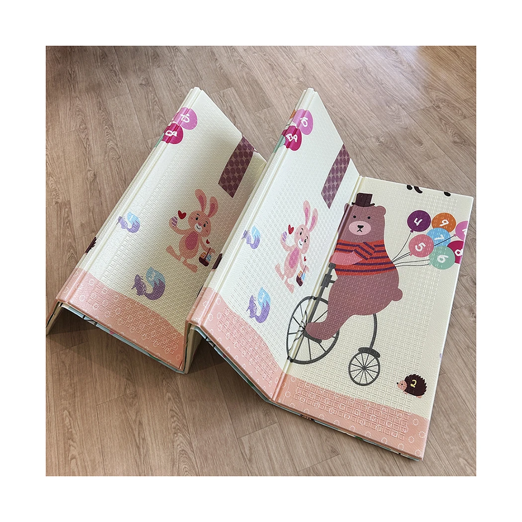 Double-sided foam educational mat 180x200 XPE material Waterproof Foldable play mat for children