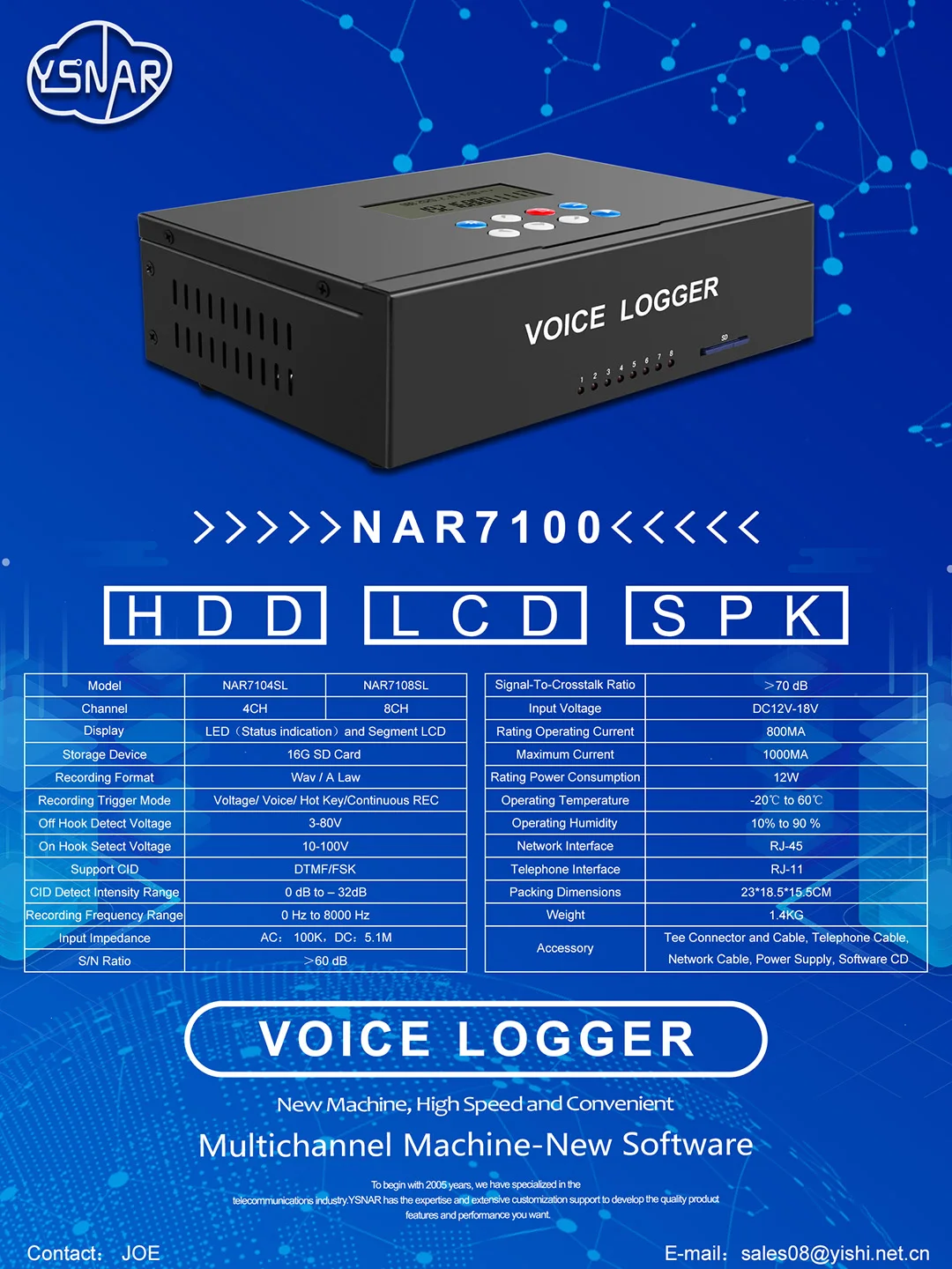 4CH Linux Network Voice Logger with SD card, Standalone Customized Voice Recorder for Landline Phone | Call Center with SDK/API