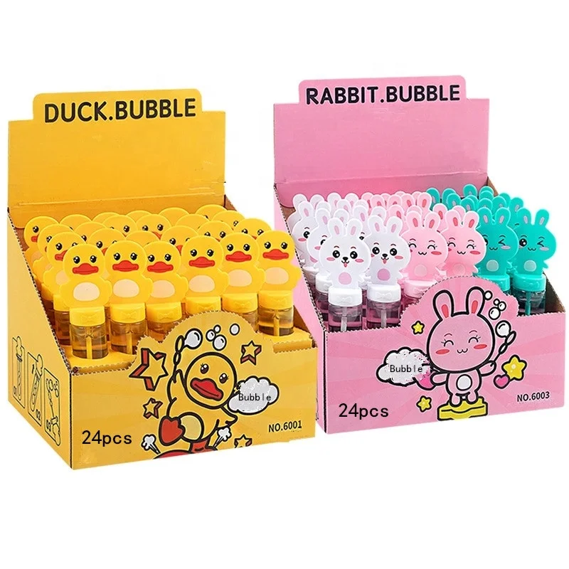 Outdoor Kid Toy Bubble Wand Multi Design Cartoon Bubble Water bubble bottle toys for child