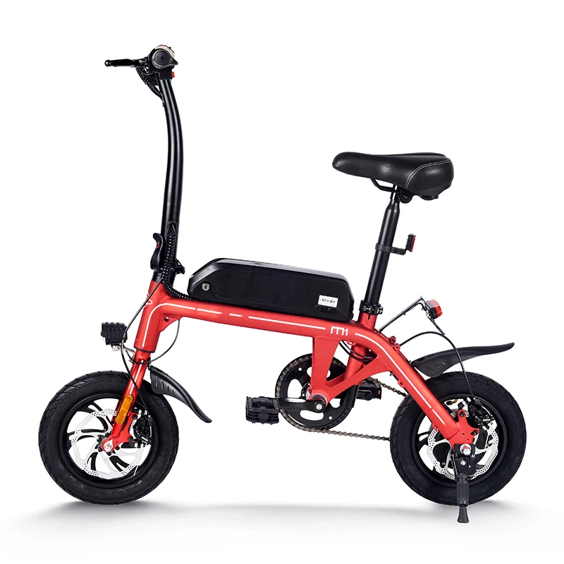 ADN-M1 mini 36V 6Ah 250W Rear Hub Motor 6 Speed 12 Inch Frame City Ebike Alu Alloy  Pedal Assist Electric Bicycle Ebike