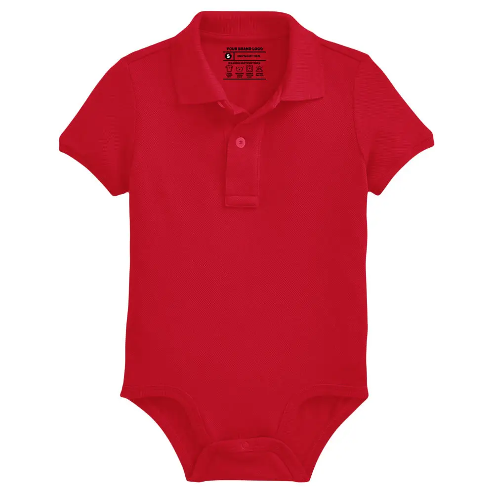 Boys Baby Rompers Summer Polo Shirt Infant Jumpsuit Solid Cotton Girls Clothing Short Sleeve Newborn Baby Clothes
