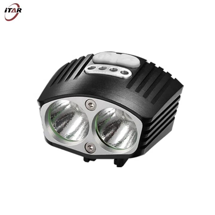 New design 2000 lumens high power aluminum led mountain bike head light with led bicycle light set