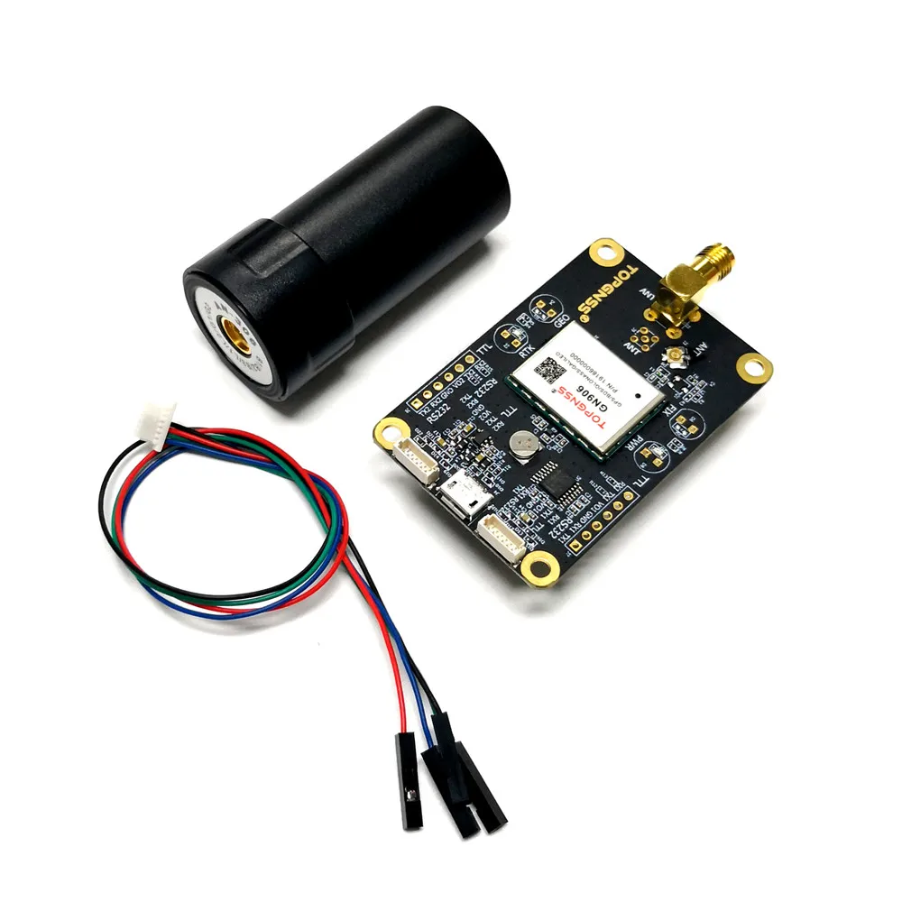 High-precision centimeter dual-frequency ZED-F9P RTK GNSS GPS module EVB withT0P906 helical antenna  AN306