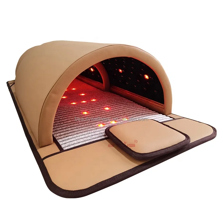 Sauna red light therapy 3 zone infrared spa capsule sauna dome for body relaxation