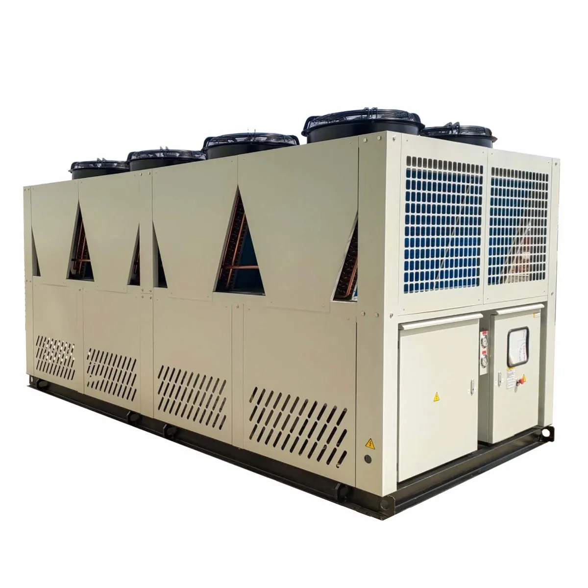 High Effective 100 Ton 150 Ton Capacity Screw Compressor Air Cooled Screw Chiller For Injection Molding Extrusion Machine