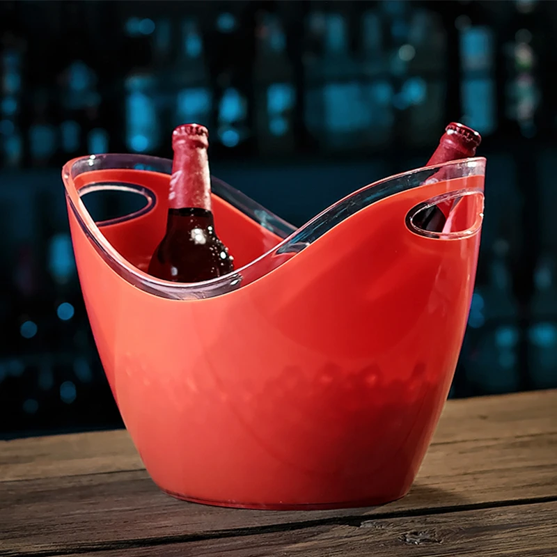 Барное ведро черная двойная стенка Chandon водка для шампанского акриловое
