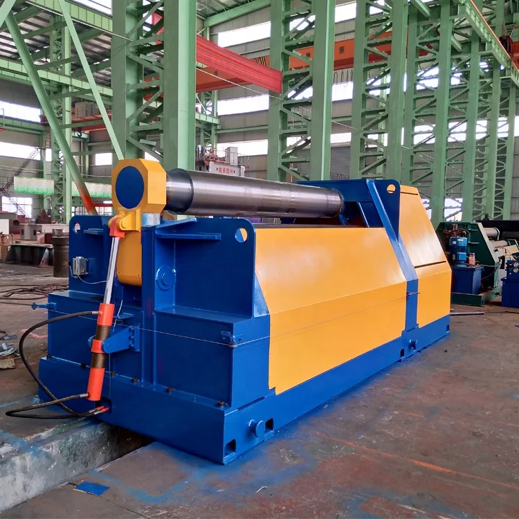 hydraulic four roller CNC W12-10x2500 metal sheet rolling machine with pre-bending function