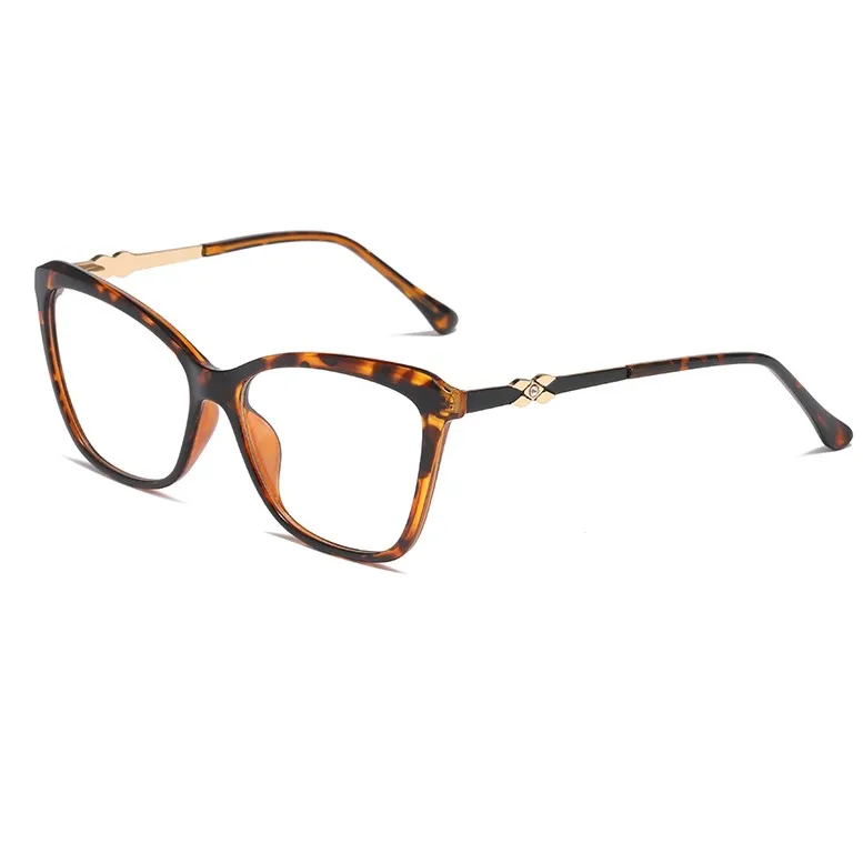 Wholesale Custom Logo Fashion Ladies Cat Eye Injection Optical Eyeglasses Frame