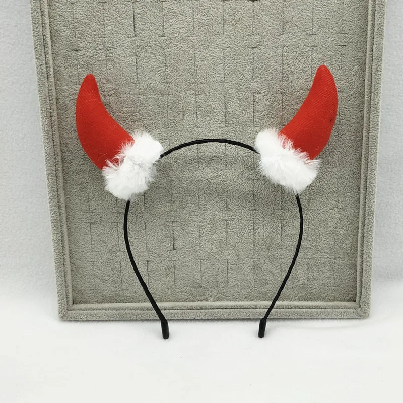 
2019 Diademas de Cuernos de Diablo de Halloween Traje de Diablo Diadema de Orejas de Diablo para Accesorio Traje 