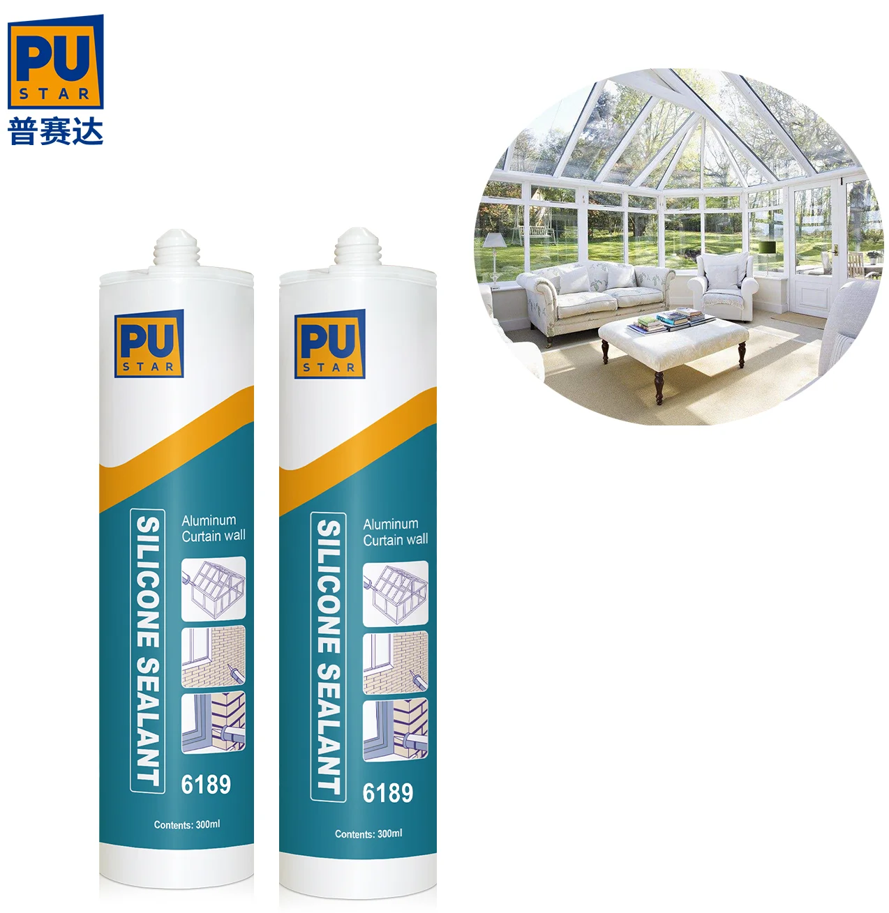 OEM GP Acid Silicone Sealant Acetic Glass Adhesive Quick Dry For Kitchen Sink