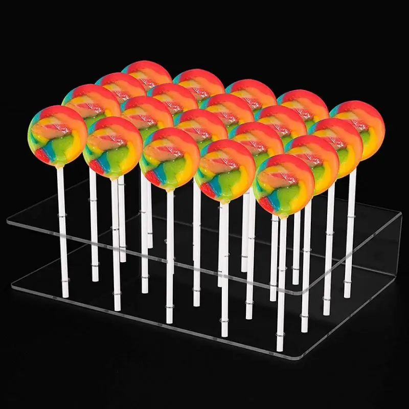 Spring Sign Clear Acrylic Lollipop Holder Cake pop display rack Sticks Lollipop Stand