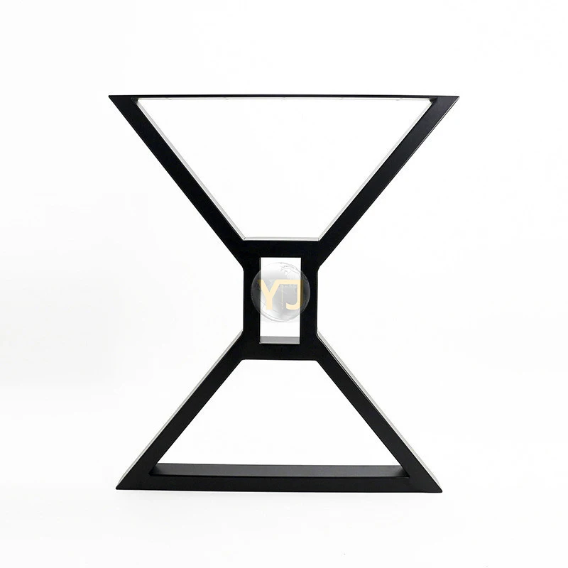 Furniture hardware office table leg  hotel design black iron metal table leg