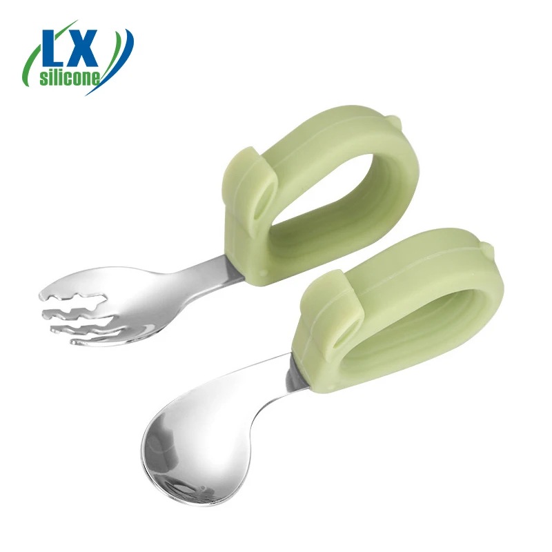 Custom Food Grade Silicone Spoon Animal Shape Children Spoon