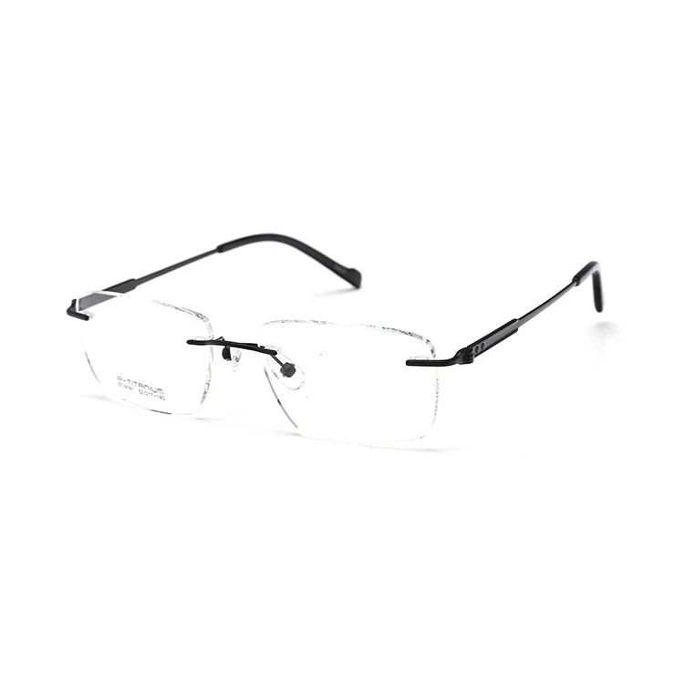 Готовые в наличии 2021 титановые оптические очки без оправы, титановая оптическая оправа высокого качества, без минимального заказа