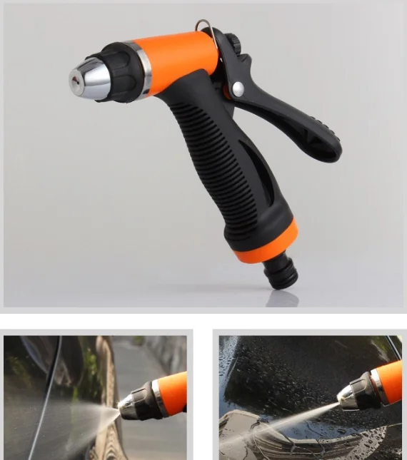 Portable 12V car washing machine with cigarette lighter power plug, water flowers spray brush head set 20L electric car washer