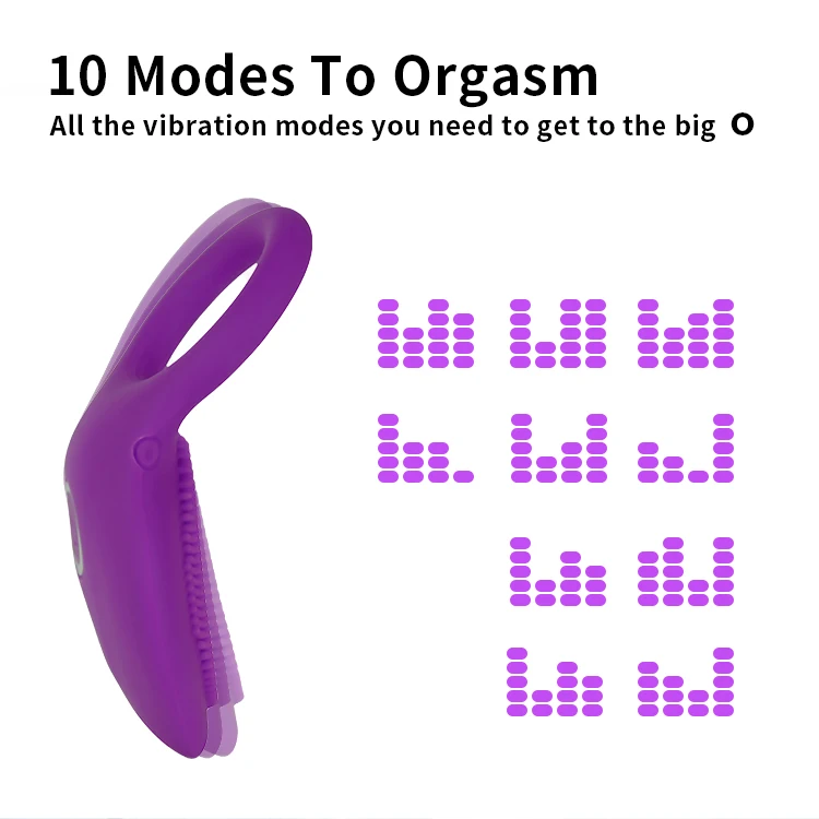 Multifunctional cock ring vibrator stimulation massage Vibrating Cock Ring cock rings sex toys for men