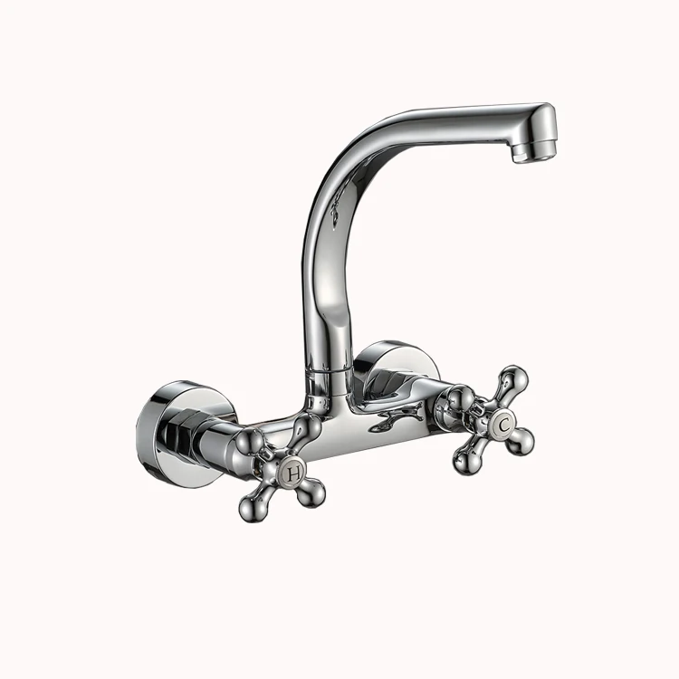 Momali Factory Price Dual Handles Brass Wall Mounted Bathroom Fittings Bath Shower Faucets