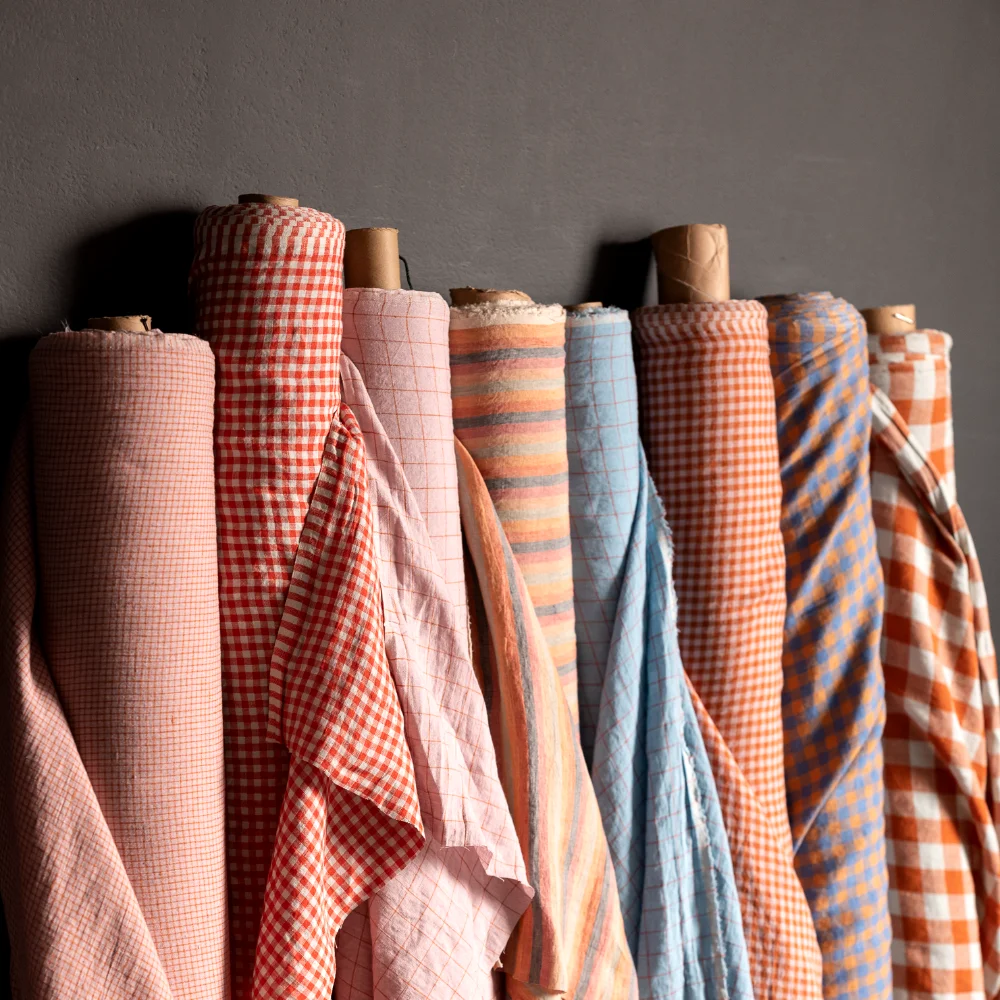 Annual New product antistatic bright color Lightweight and breathable Sweating is not close to the body Cotton51%Linen49%