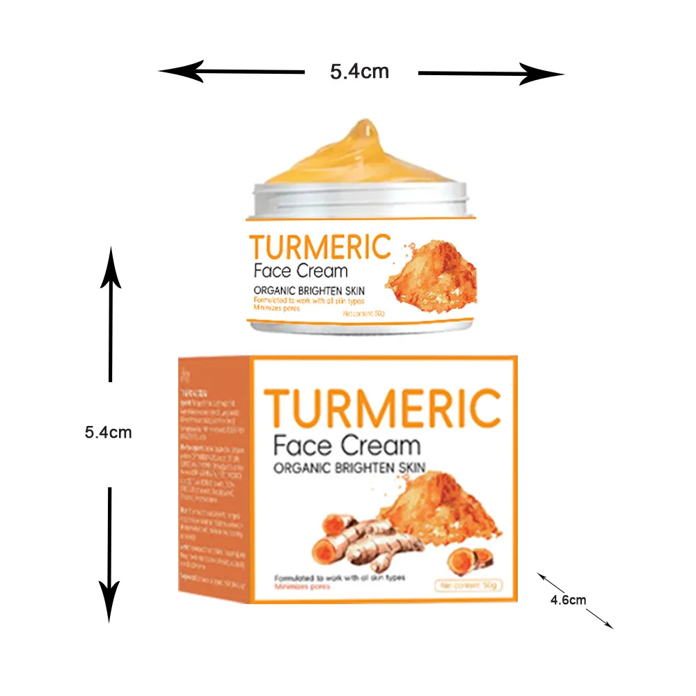 High Quality Turmeric Face Cream Private Label Brightening  Skin Firming Turmeric Face Cream
