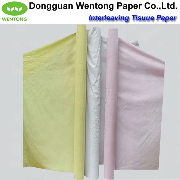 High quality color interleaving tissue paper for clothes factory