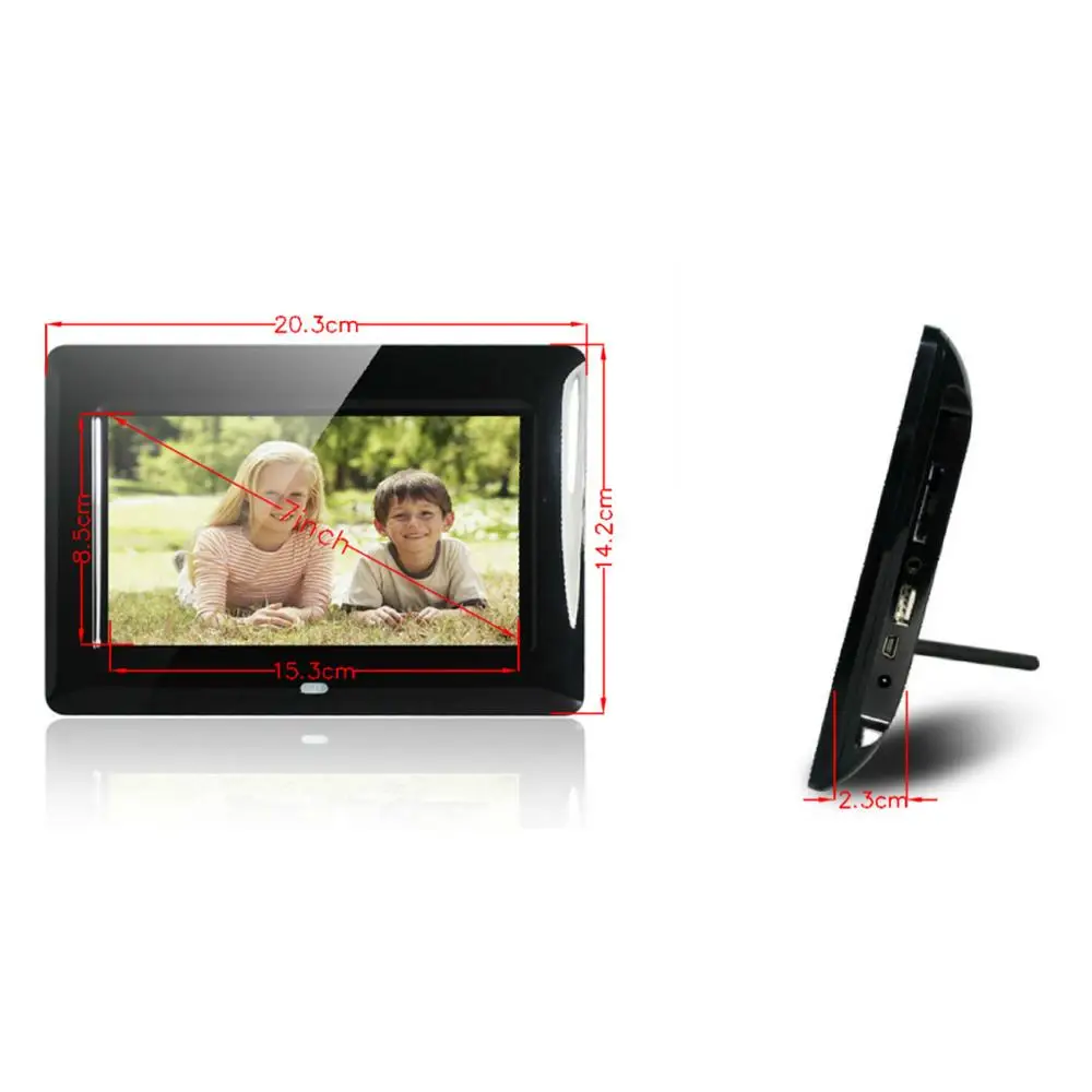 small 7 Inch LCD digital POP Video screen with multimedia loop player playback function