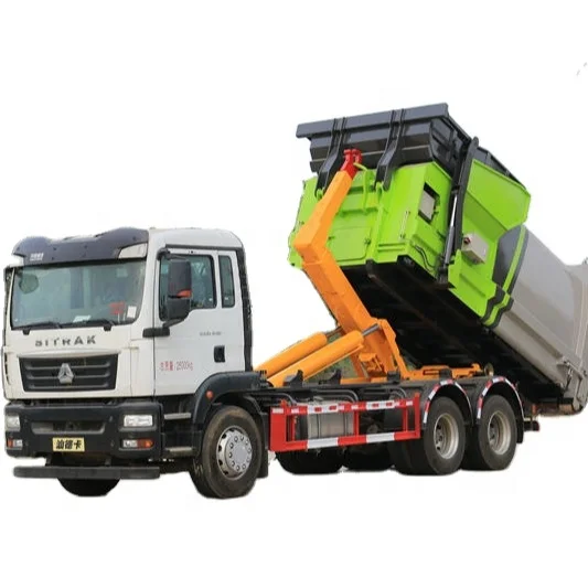 6 CBM уборки мусора мусорный гидравлический подъемник бен подъема обкатывать грузовик мусорный контейнер подъемный крюк заброшенный грузовик (1600344512980)