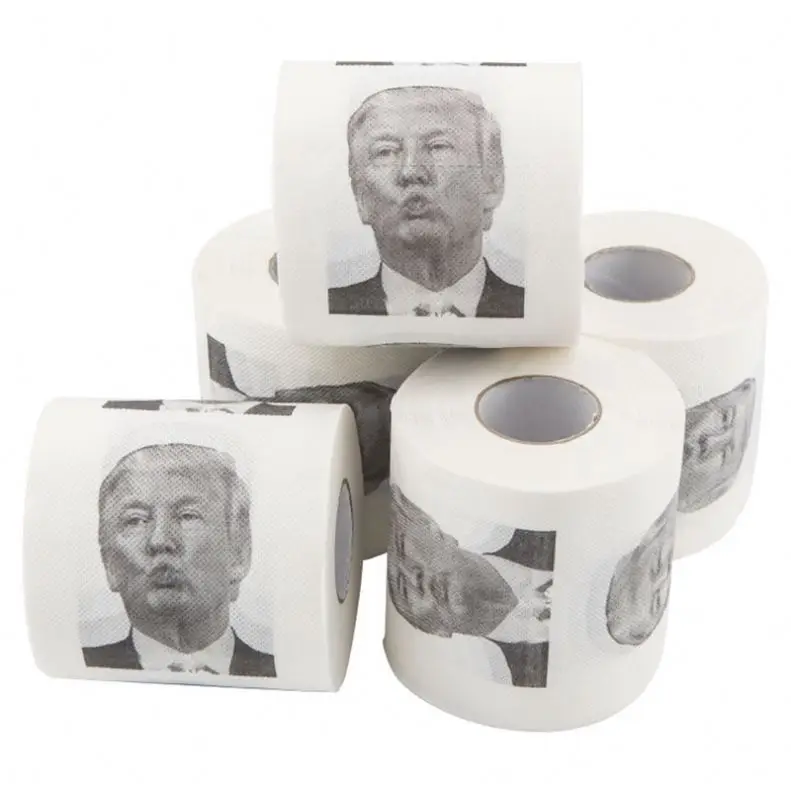 ECO-friendly Dissolving Custom Printing 2022 Colored Christmas Toilet Paper Tissues