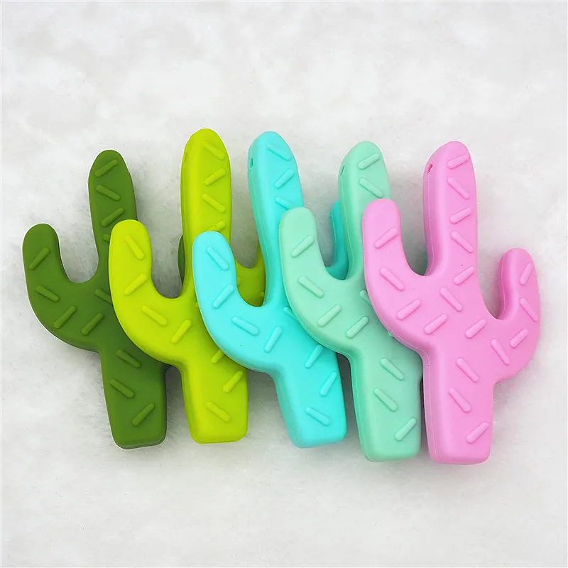 Factory Wholesale BPA Free Cactus Chill Teething Toy Silicone Baby Dummy Pacifier Teether Soft Toy