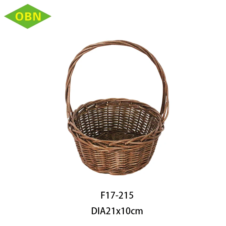 Wholesale Mini Wicker Baskets Storage REGULAR wholesale cheap handmade handle decorative wicker fruit baskets with handles