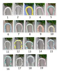 Decorative Baby Crib Bumper 2 Meters Long Best Sale Baby Knot Pillow for Baby Cradle Nursery