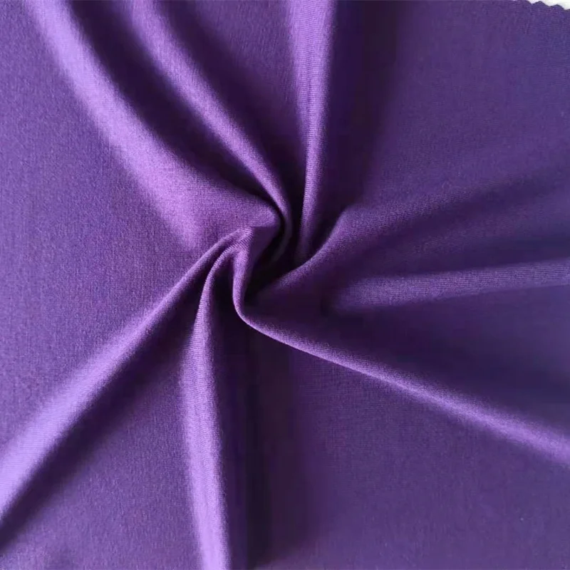 New Product OEKO Certificate Organic Good Stretch Knitted Plum Color Bamboo Spandex Jersey Fabric For Making Mens Briefs