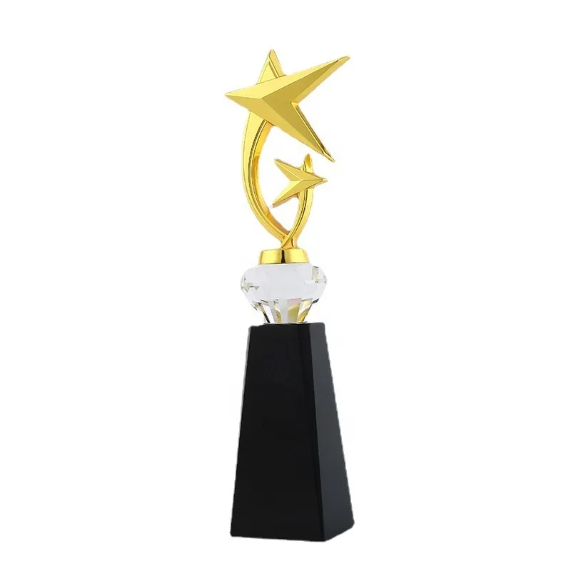 Commercial Gift Souvenir World Globe Metal Crown Trophy Resin Competition Prize Champions Cup Trophies Awards