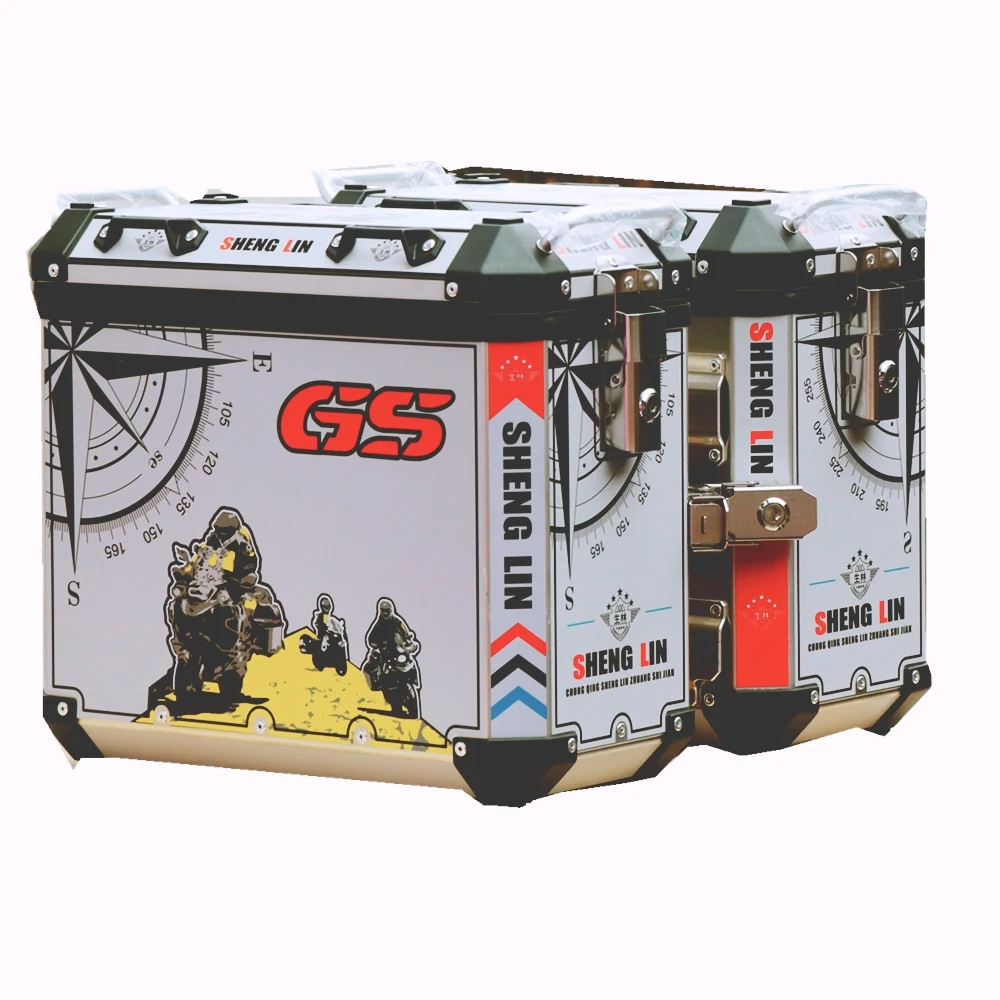 X3 new design SHENGLIN motorcycle accessories luggage case side bmw top box for street motorbike made in China