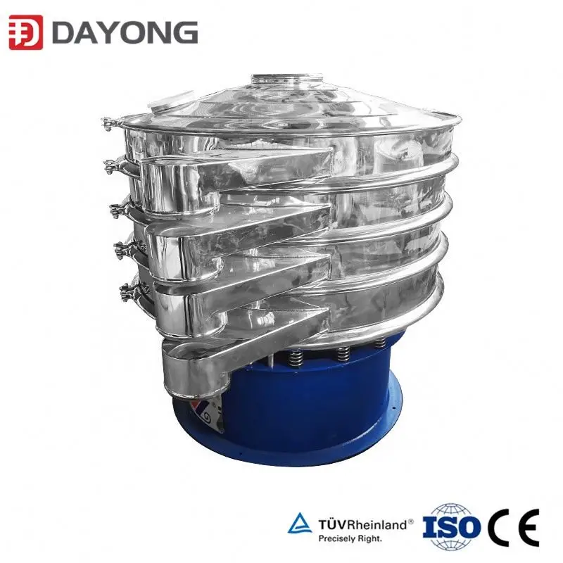2 layer automatic food grade vibrating grading sieve for salt