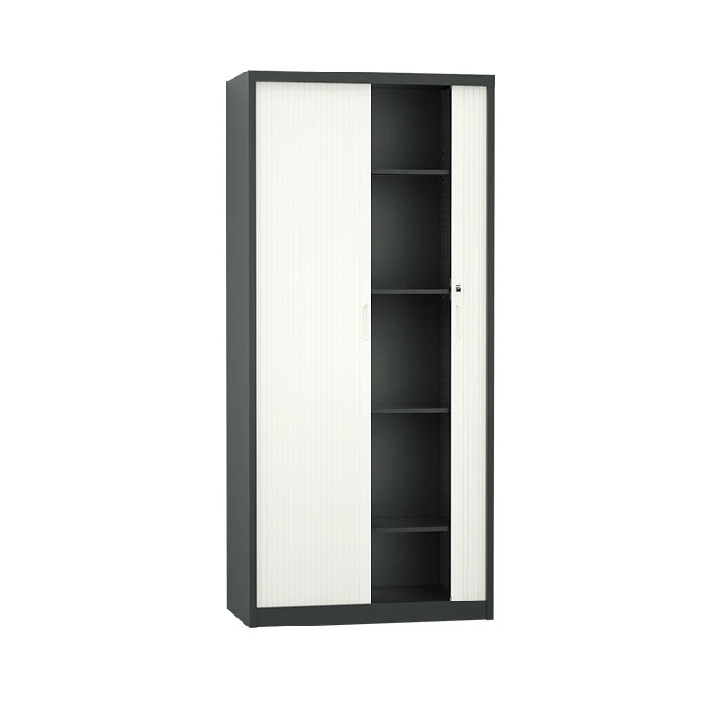 Customized Metal Cabinet Office Furniture Filling Cabinet Steel Cupboard  Metal Storage Cabinet with 2 rolling tambour door