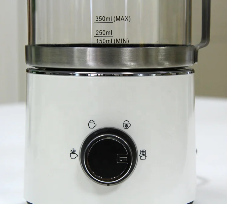 Съемная стеклянная чашка Электрический вспениватель молока и подогреватель для капучино