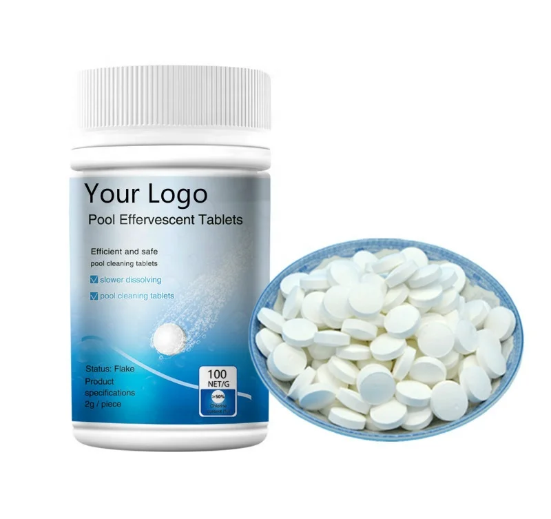 Custom pool effervescent cleaning tablets for multi purpose household clean