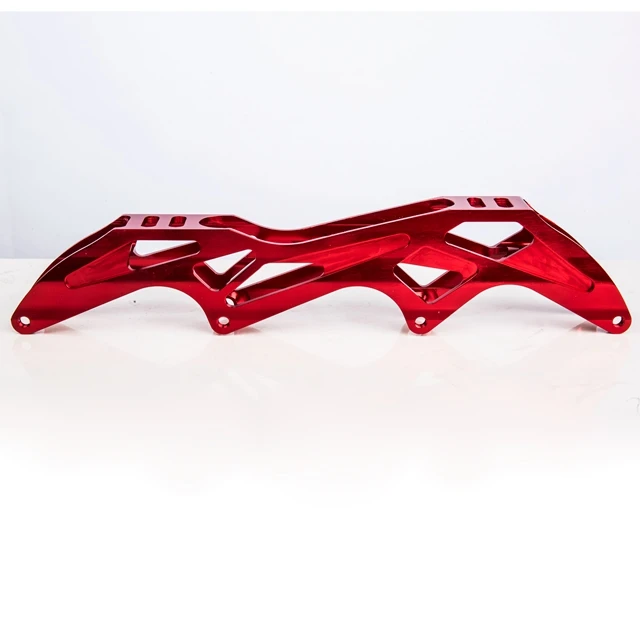Customized CNC Machining Aluminum Anodizing Lasering logo 5 Holes Inline Skates Frame