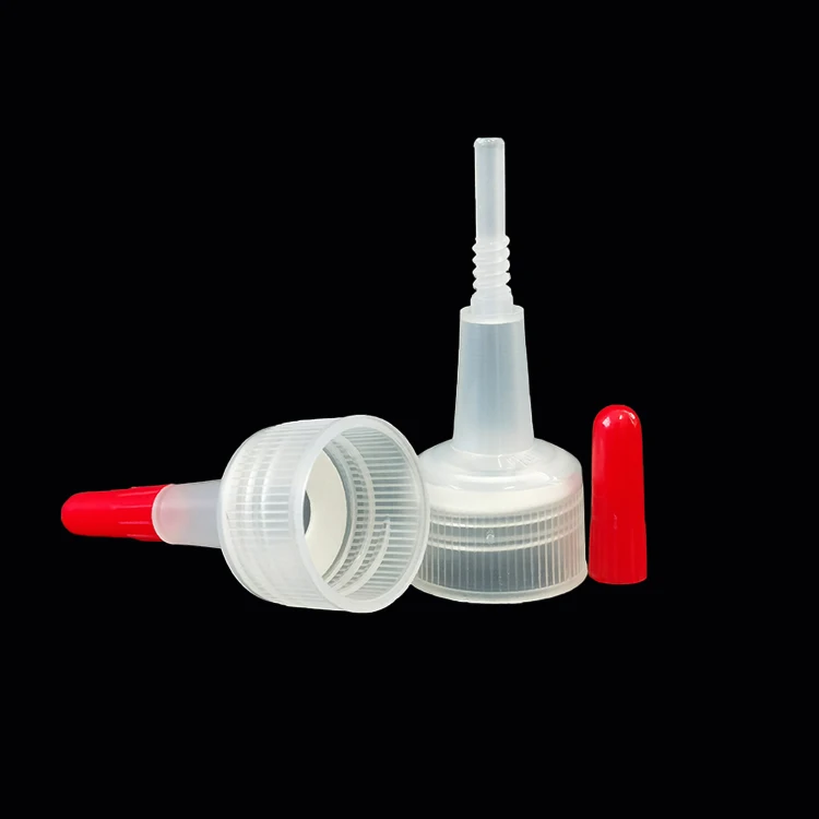 24/410 Long Nozzle Dropper Cap 24mm DIN 20/410 Plastic Twist Top Cap