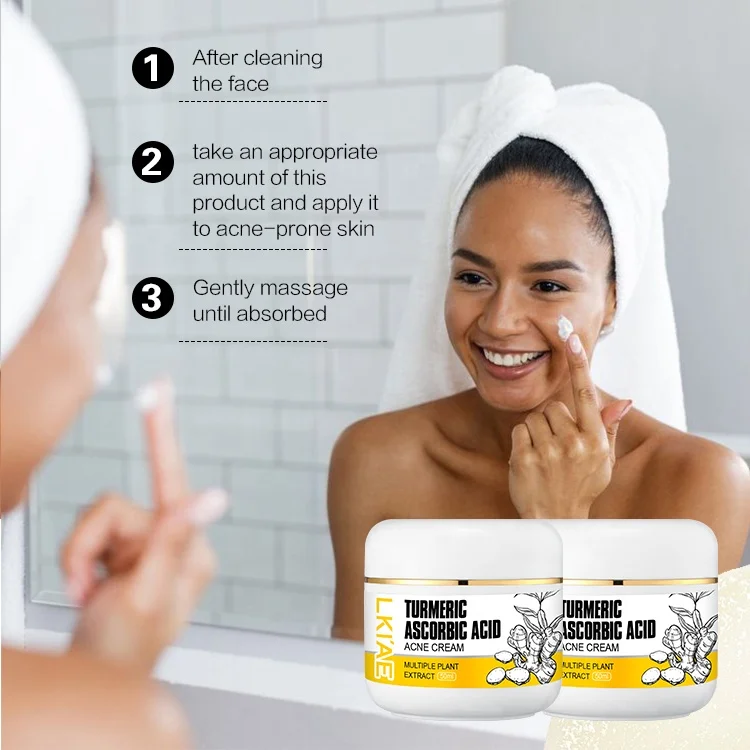 Ailke Cleansing Chinese Face Creams Treatment Anti Acne Removing Turmeric Cream For Sensitive Skin