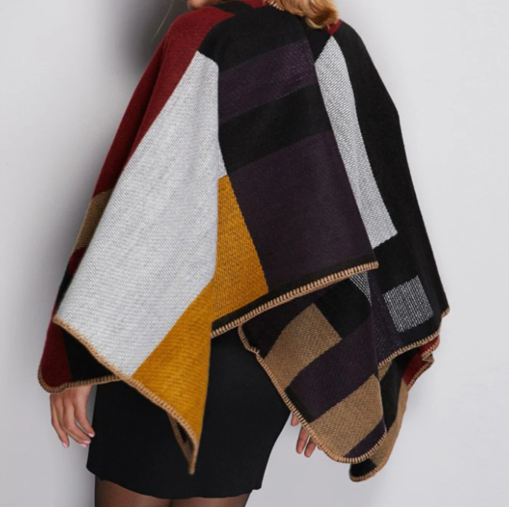 High Quality New Style sweater Fashion Knitting Winter Poncho Women