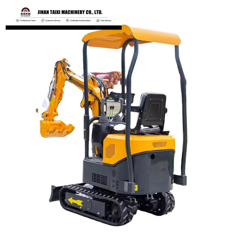 Taixi machinery 1.0 ton 2.0 ton 1.5 ton 1.8 ton Small Micro Crawler Bagger Bucket Digger Mini Excavators Bucket